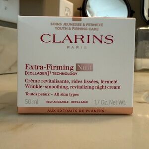 Clarins Extra-Firming Nuit Moisturizer with Collagen Polypeptide & Niacinamide